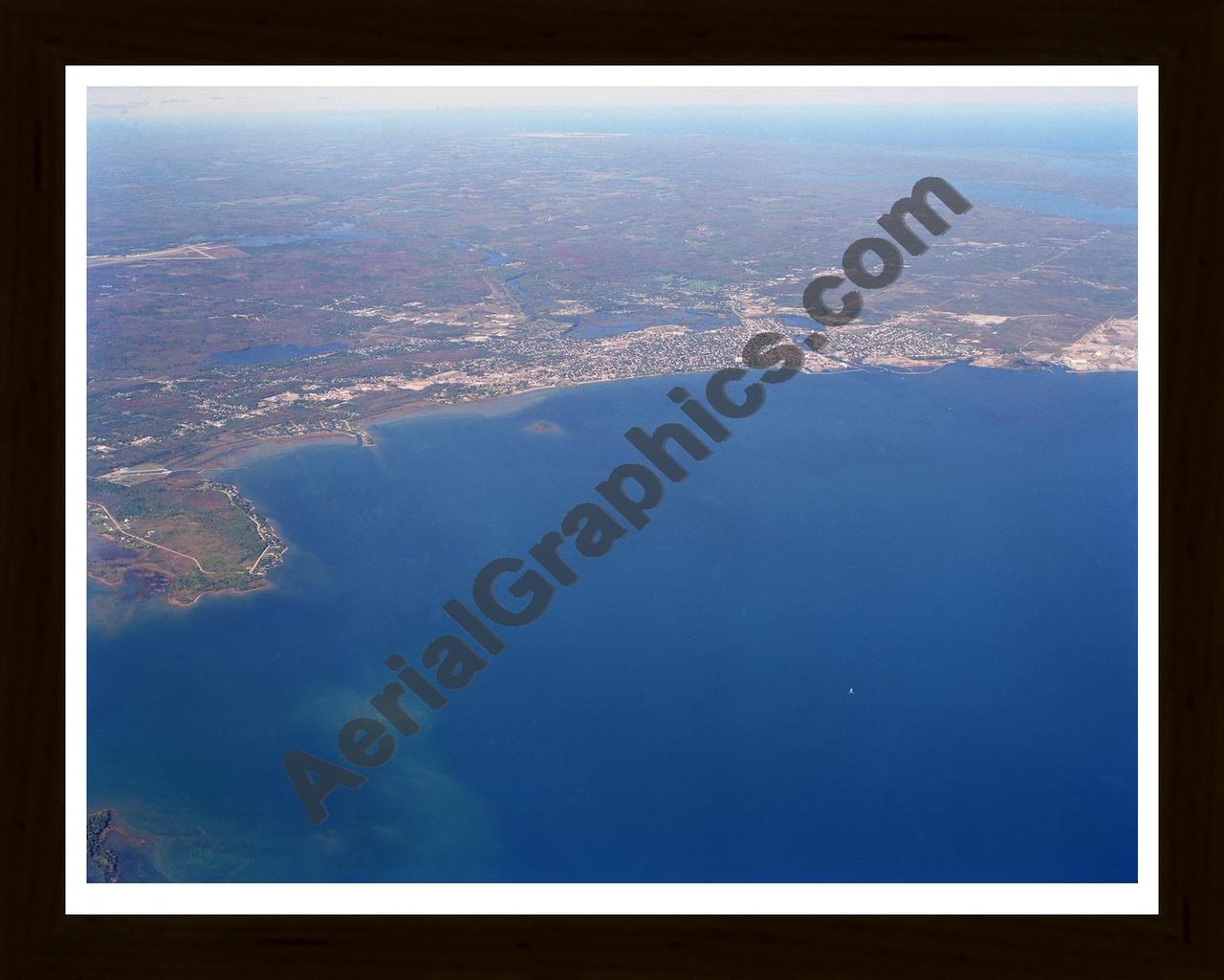 Aerial image of [1019] Alpena with Black Wood frame