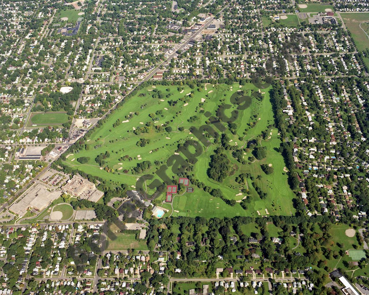 Aerial image of [1091] Kent Country Club with Canvas Wrap frame