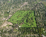 Aerial image of [1091] Kent Country Club with Canvas Wrap frame