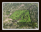 Aerial image of [1091] Kent Country Club with Black Wood frame