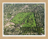 Aerial image of [1091] Kent Country Club with Natural Wood frame