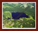 Aerial image of [1094] Pickerel Lake in Kent, MI with Cherry Wood frame