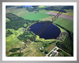 Aerial image of [1127] Coady Lake in Montcalm, MI with Silver Metal frame