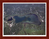 Aerial image of [1150] North Lake in Lake, MI with Cherry Wood frame