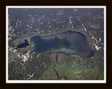 Aerial image of [1150] North Lake in Lake, MI with Black Wood frame