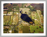 Aerial image of [1225] Lake Ona in Oakland, MI with Silver Metal frame