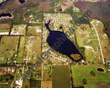 Aerial image of [1225] Lake Ona in Oakland, MI with Canvas Wrap frame