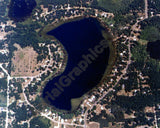 Aerial image of [123] Bush Lake in Ogemaw, MI with No frame