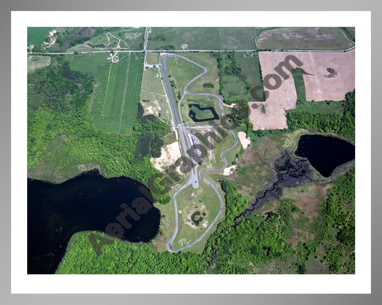 Aerial image of [1291] Gratten Speedway with Silver Metal frame