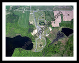 Aerial image of [1291] Gratten Speedway with Black Metal frame