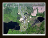 Aerial image of [1291] Gratten Speedway with Black Wood frame