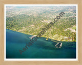 Aerial image of [1308] Saint Clair Shoreline F20 with Natural Wood frame