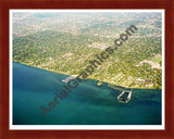 Aerial image of [1308] Saint Clair Shoreline F20 with Cherry Wood frame