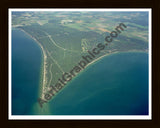 Aerial image of [1380] Point  Lookout Glenwood Beach with Black Wood frame