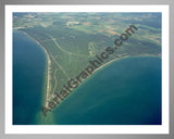 Aerial image of [1380] Point  Lookout Glenwood Beach with Silver Metal frame