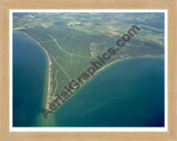 Aerial image of [1380] Point  Lookout Glenwood Beach with Natural Wood frame