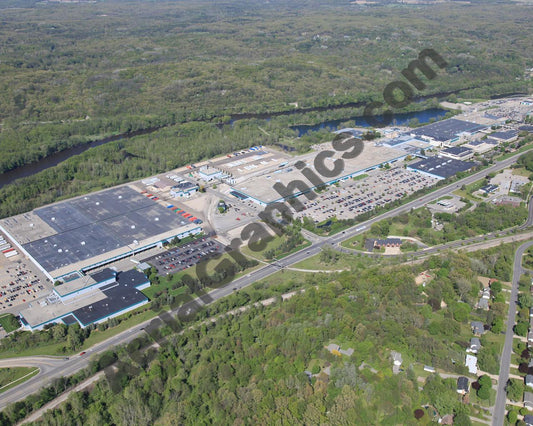 Aerial image of [1451] West Twin Lake in Roscommon, MI with No frame