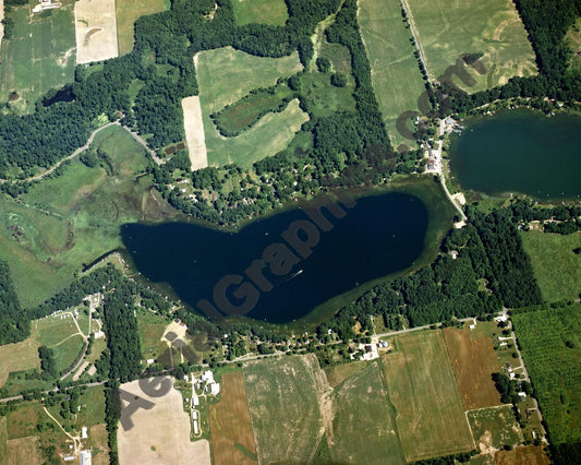 Aerial image of [1515] Harwood Lake in Cass, MI with No frame