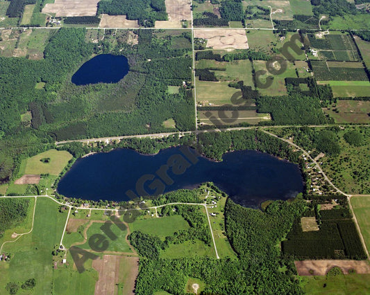 Aerial image of [151] Chief Lake in Manistee, MI with No frame