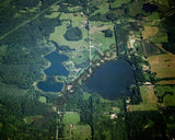 Aerial image of [1521] Pine Lake & Head Lake in Barry, MI with No frame