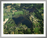 Aerial image of [1526] Guernsey Lake in Barry, MI with Silver Metal frame