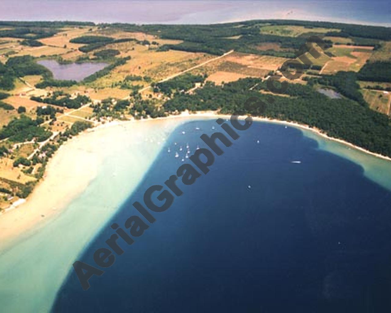 Aerial image of [1542] Old Mission Harbor with No frame