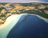 Aerial image of [1542] Old Mission Harbor with Canvas Wrap frame