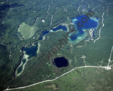 Aerial image of [1556] Guthrie Lake, Marsh Lake & Section One Lake in Otsego, MI with No frame