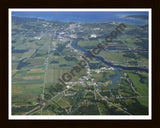 Aerial image of [1566] Black River with Black Wood frame