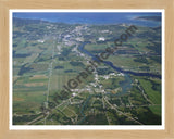 Aerial image of [1566] Black River with Natural Wood frame