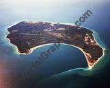 Aerial image of [1579] South Manitou Island with Canvas Wrap frame