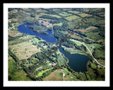 Aerial image of [1597] Knoblock Lake with Black Metal frame