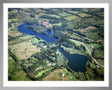 Aerial image of [1597] Knoblock Lake with Silver Metal frame