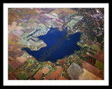 Aerial image of [1616] Lake of the Woods in Van Buren, MI with Black Metal frame