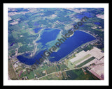 Aerial image of [1784] Clear Lake with Black Metal frame