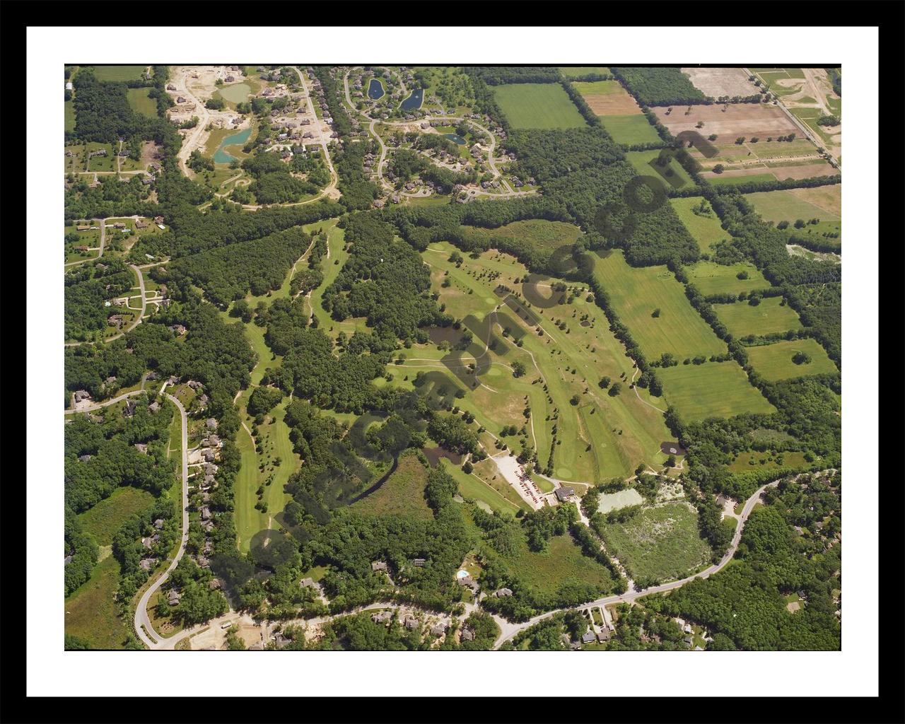 Aerial image of [1835] Bogie Lake Country Club with Black Metal frame