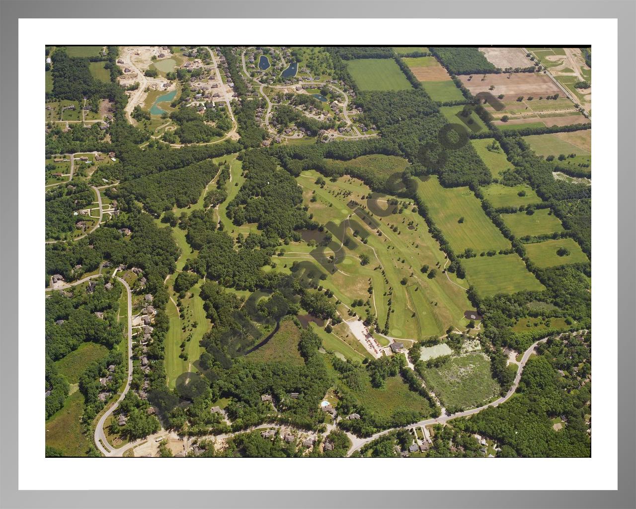 Aerial image of [1835] Bogie Lake Country Club with Silver Metal frame