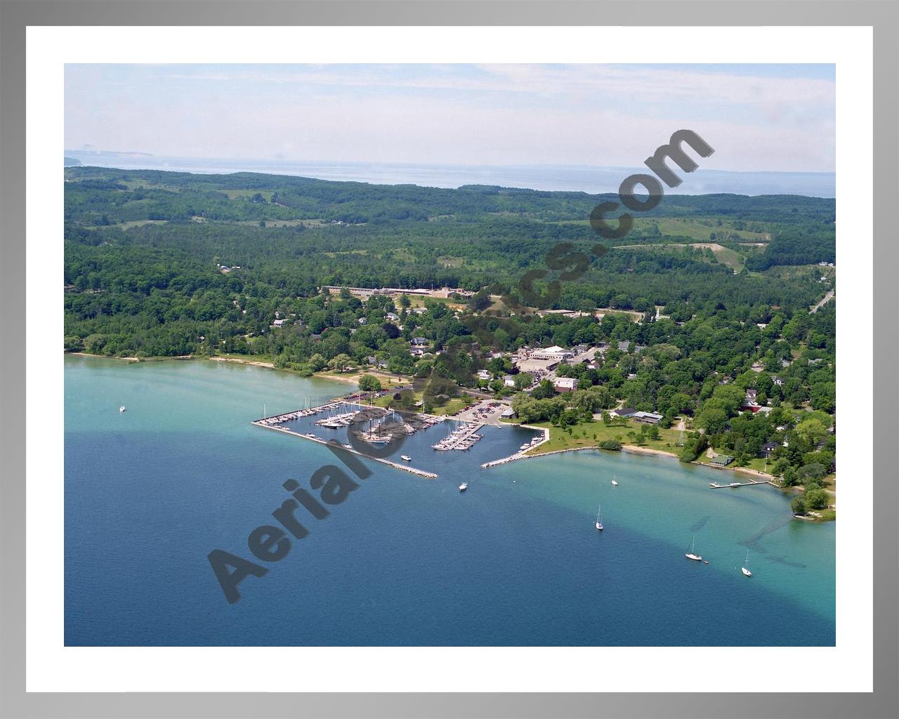 Aerial image of [1874] Northport with Silver Metal frame