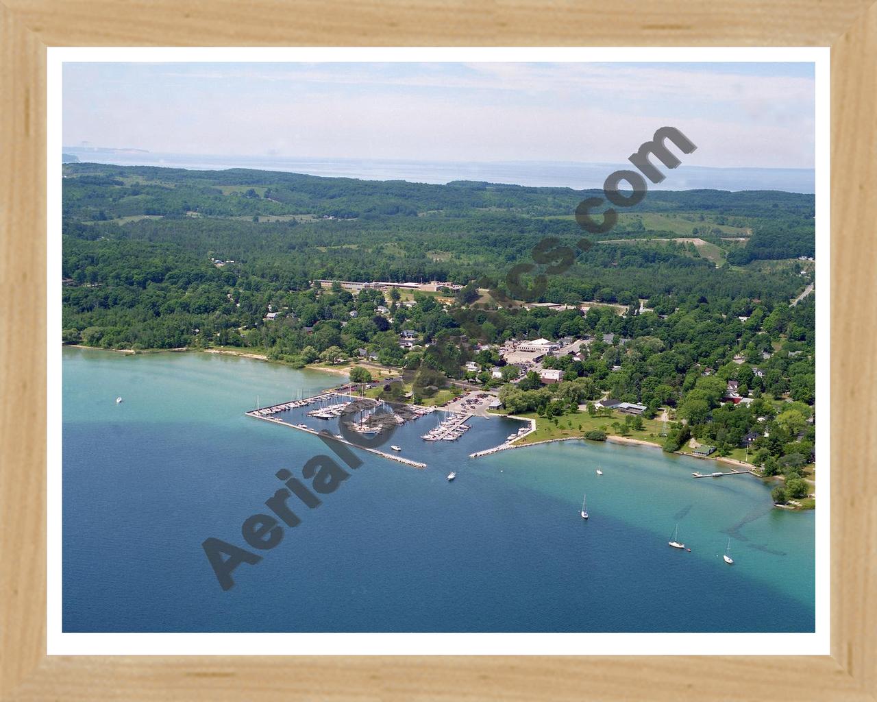 Aerial image of [1874] Northport with Natural Wood frame