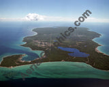 Aerial image of [1928] Beaver Island with Canvas Wrap frame