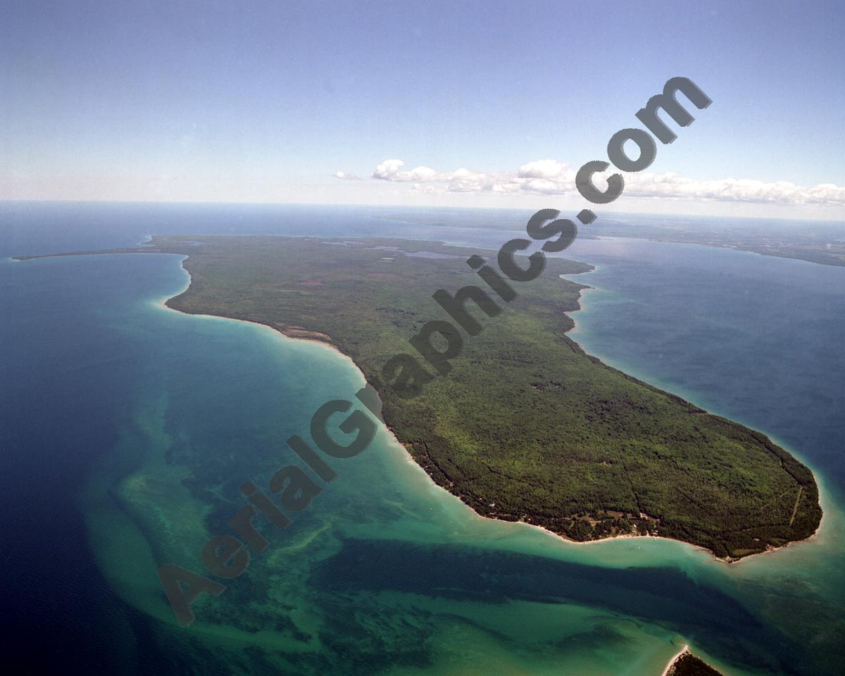 Aerial image of [1941] Bois Blanc Island with No frame