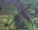 Aerial image of [196] Crooked Lake (S.W. Arm) with Canvas Wrap frame