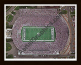 Aerial image of [2010] MSU Stadium with Black Wood frame