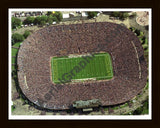 Aerial image of [2011] Michigan Stadium (The Big House) with Black Wood frame