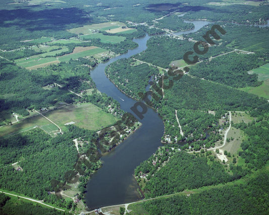 Aerial image of [2029] Smallwood Lake (South) in Gladwin, MI with No frame
