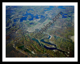 Aerial image of [2052] Canadian Lakes Area in Mecosta, MI with Black Metal frame