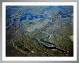 Aerial image of [2052] Canadian Lakes Area in Mecosta, MI with Silver Metal frame