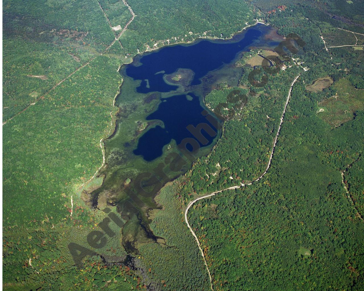 Aerial image of [20] Avery Lake in Montmorency, MI with No frame