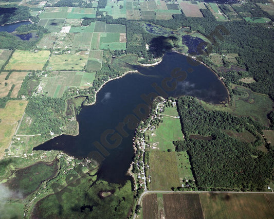 Aerial image of [2281] Bankson Lake in Van Buren, MI with No frame