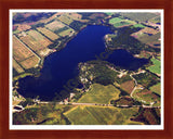 Aerial image of [2282] Cedar Lake in Van Buren, MI with Cherry Wood frame